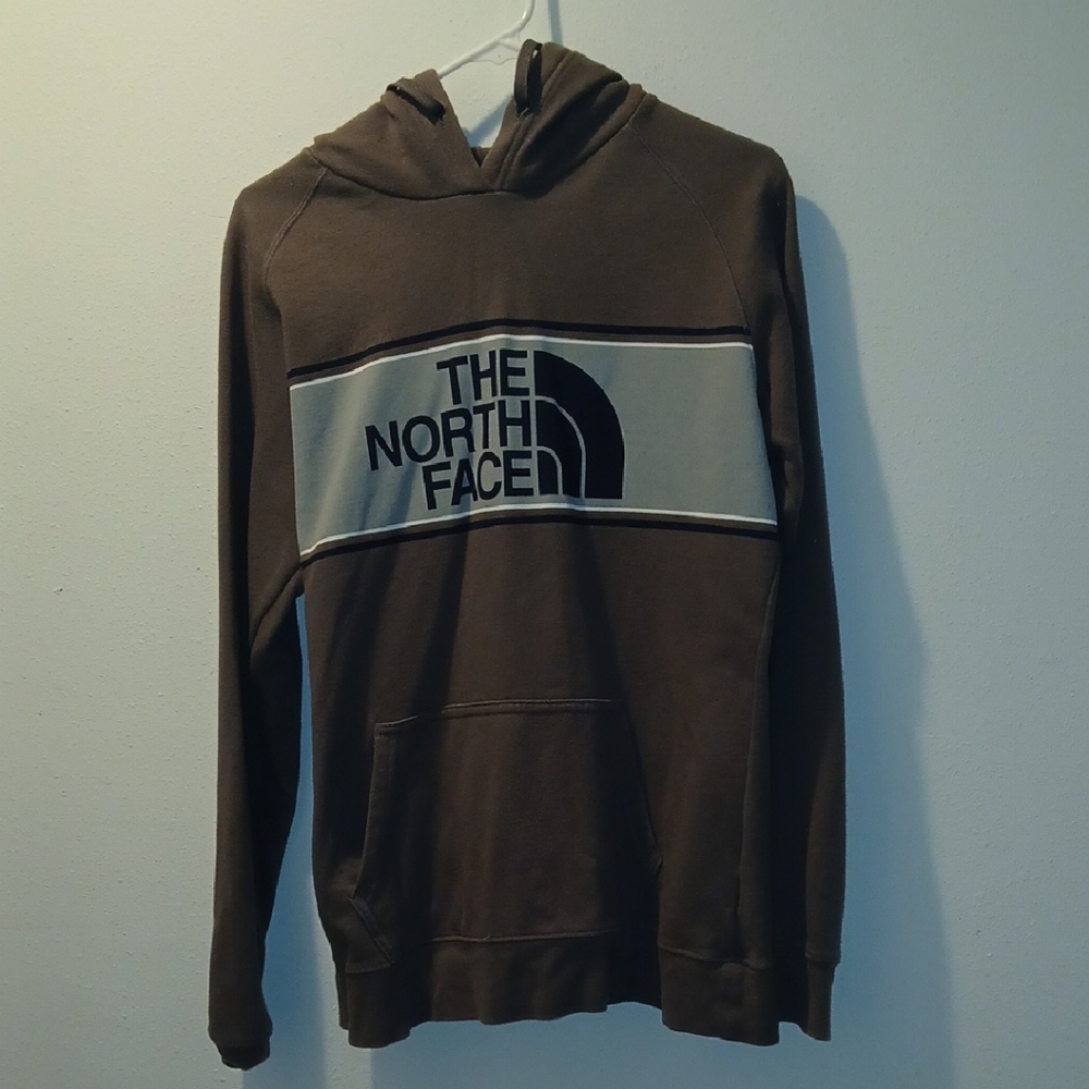The North Face Hoodie with Gray Stripe